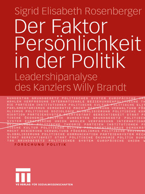 cover image of Der Faktor Persönlichkeit in der Politik